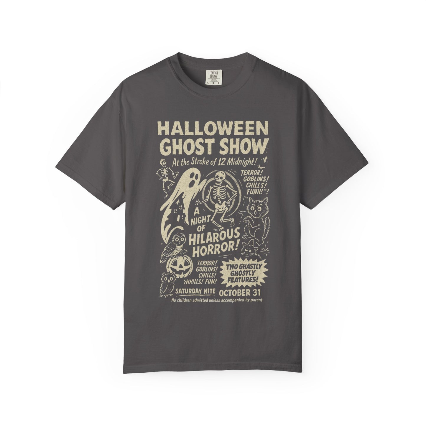 Halloween Ghost Show Unisex Vintage T-Shirt