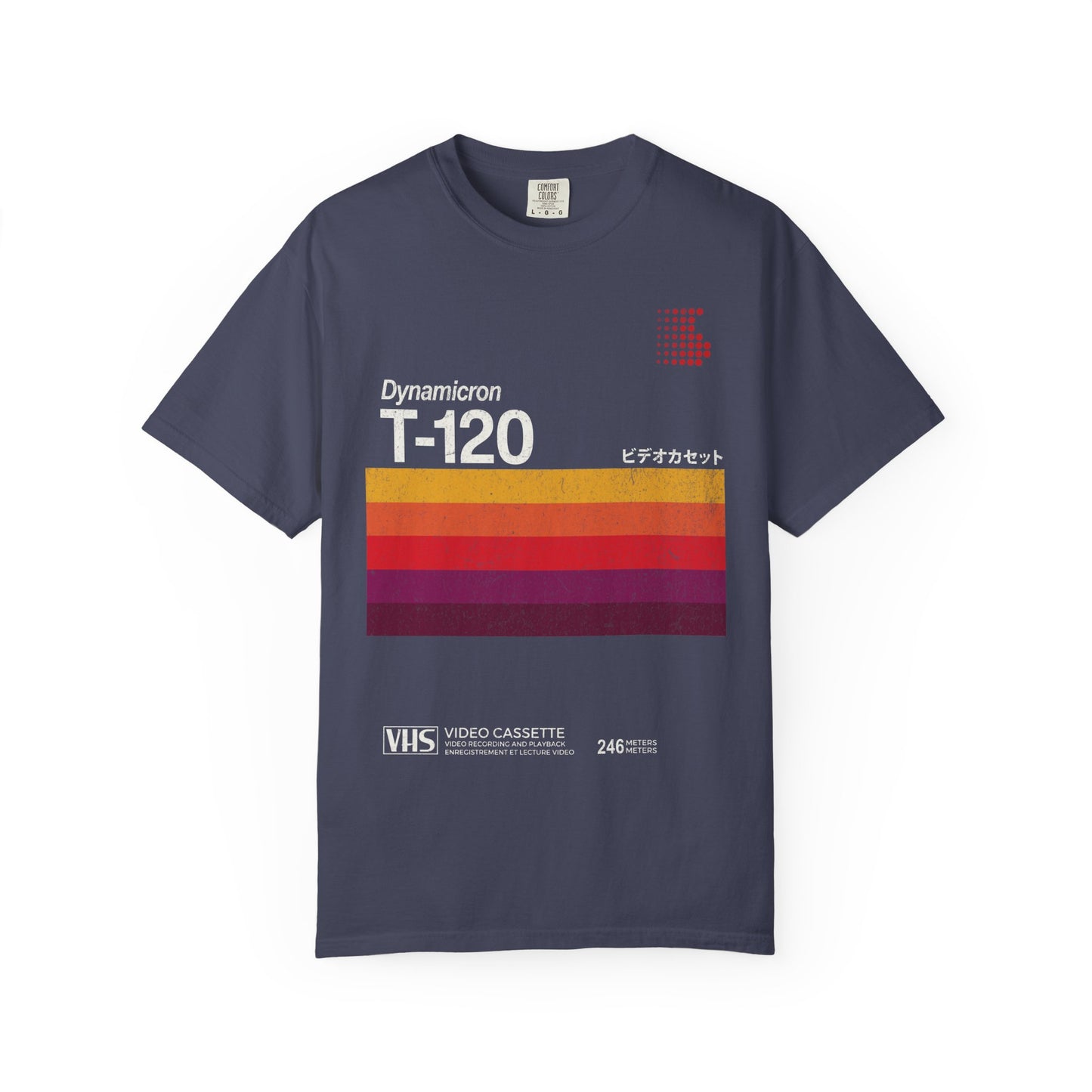 VHS T-120 Vintage Video Tape Retro Graphic Tee.