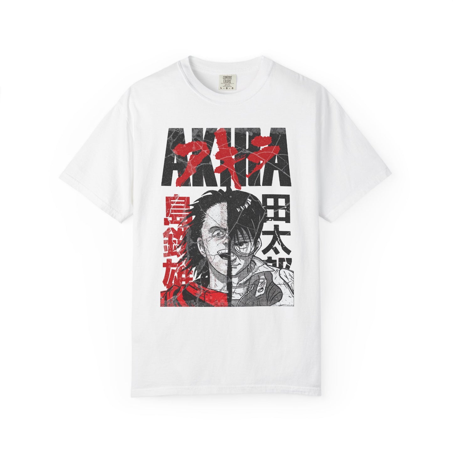 Unique Akira "Tetsuo vs Kaneda" Vintage Anime T-shirt.