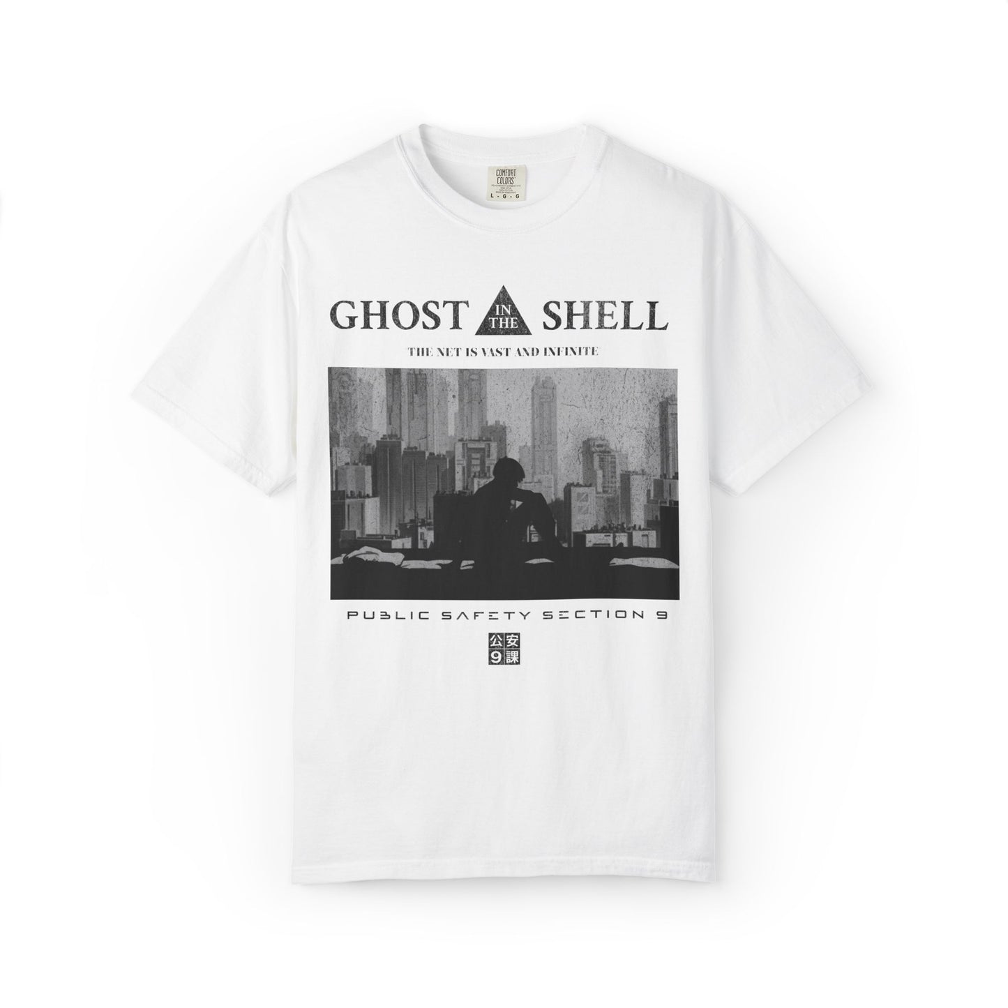 Ghost in The Shell Retro Anime Tee. Vintage Section 9 T-shirt.