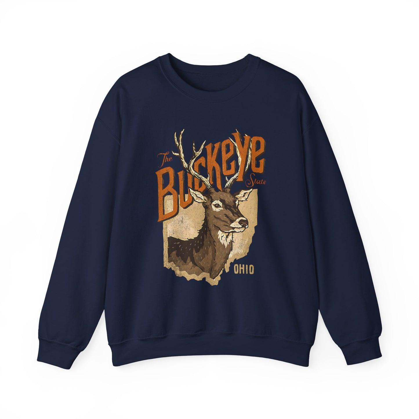 Buckeye State Ohio Crewneck Sweatshirt | Vintage Style Apparel