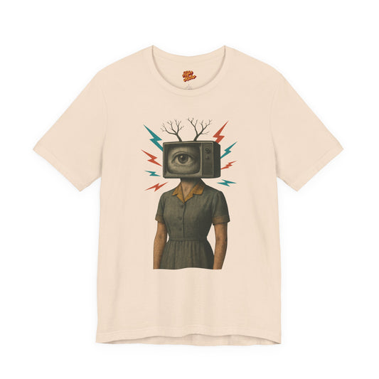 TV Head Retro Collage Graphic Tee