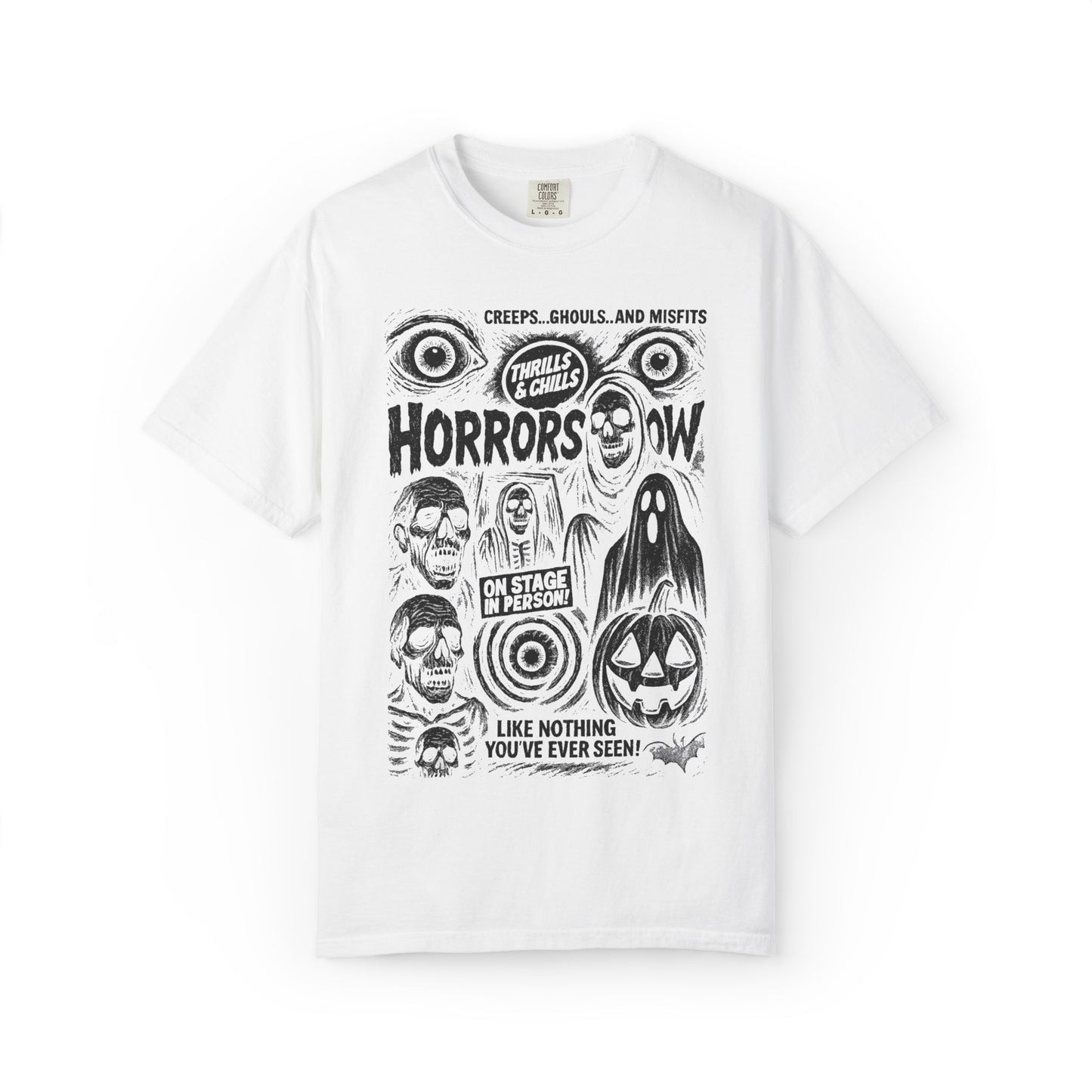 Horror Show Vintage Graphic Tee, Unisex Halloween Shirt