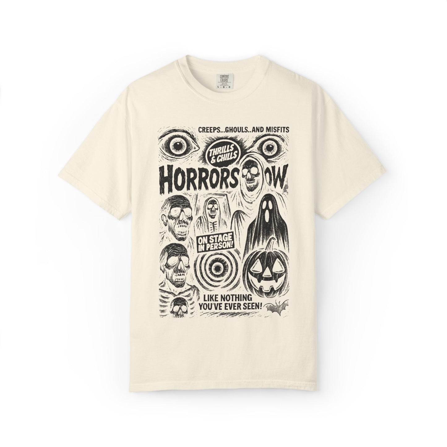 Horror Show Vintage Graphic Tee, Unisex Halloween Shirt