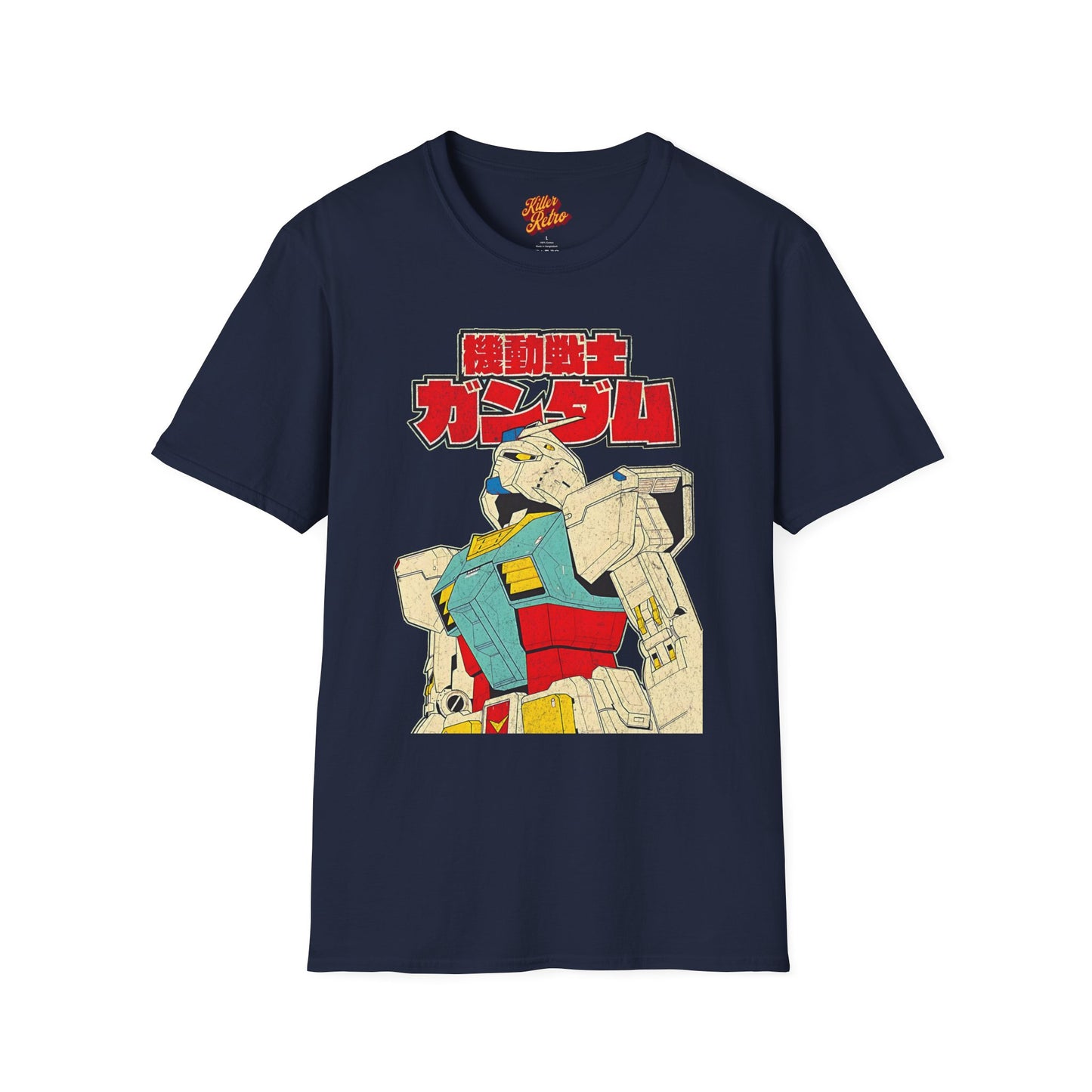 Vintage Mobile Suit Gundam Tee - Retro Japanese Anime T-shirt