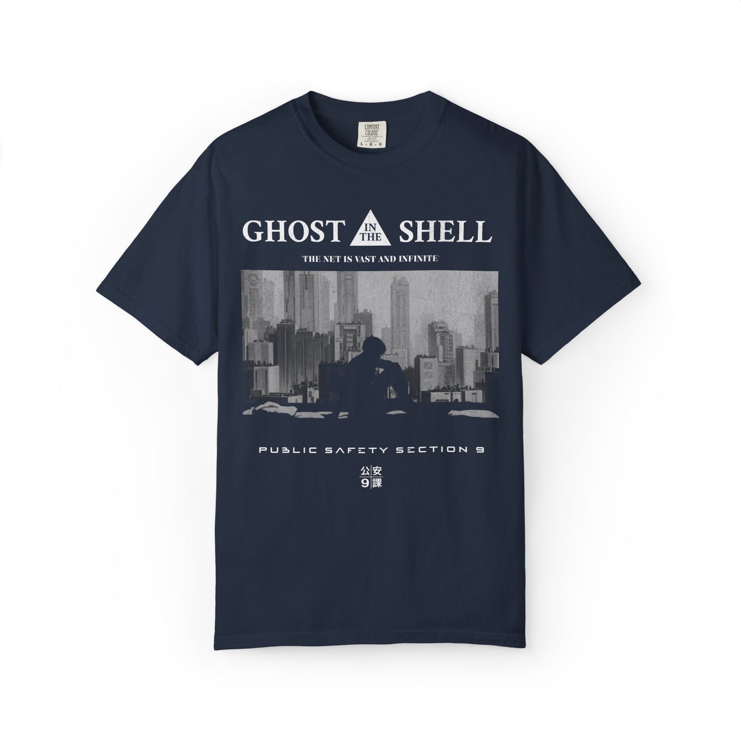 Ghost in The Shell Retro Anime Tee. Vintage Section 9 T-shirt.