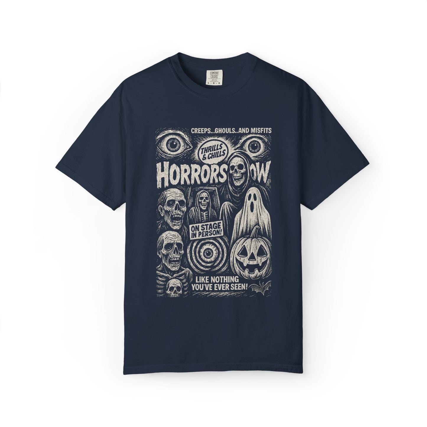 Horror Show Vintage Graphic Tee, Unisex Halloween Shirt