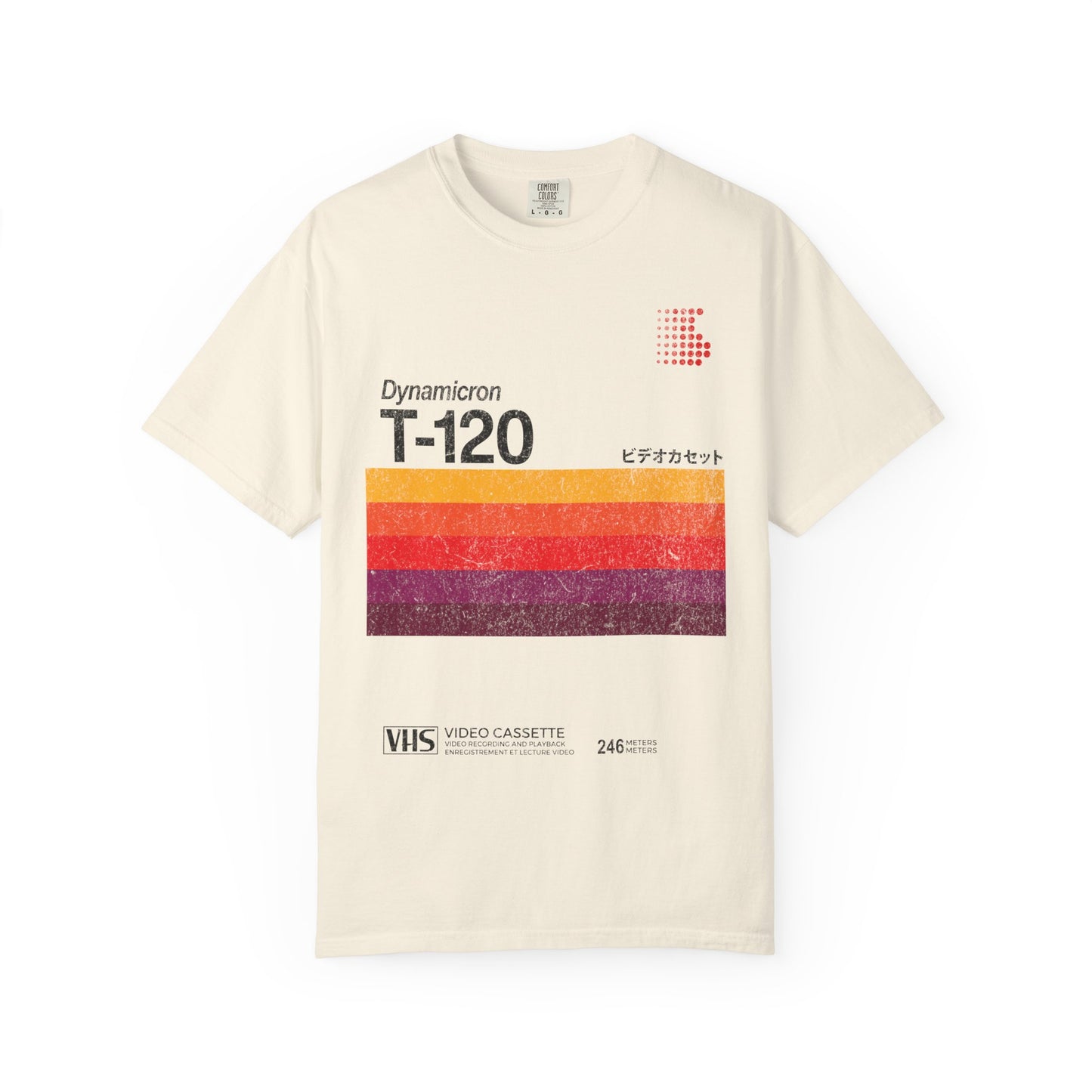 VHS T-120 Vintage Video Tape Retro Graphic Tee.