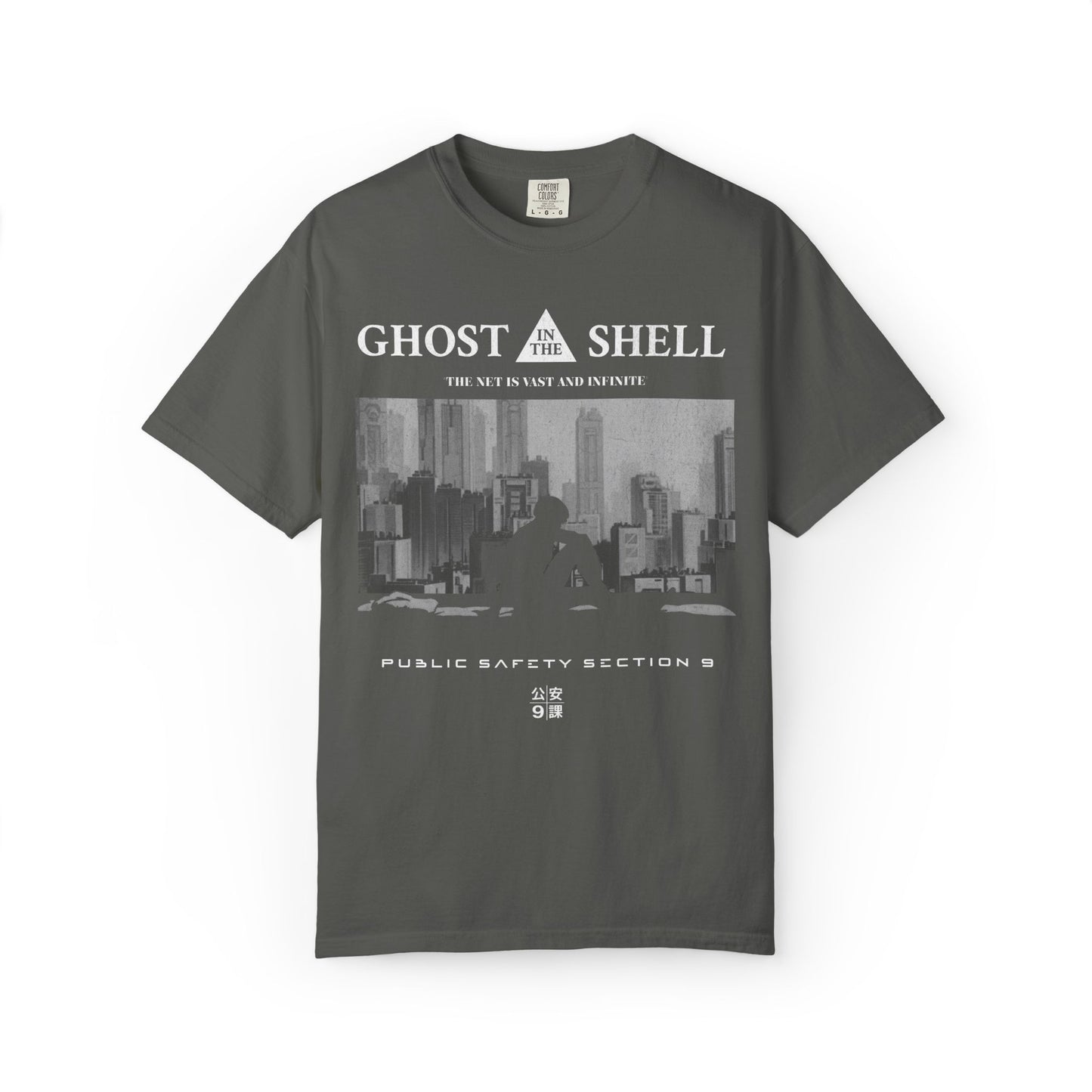 Ghost in The Shell Retro Anime Tee. Vintage Section 9 T-shirt.