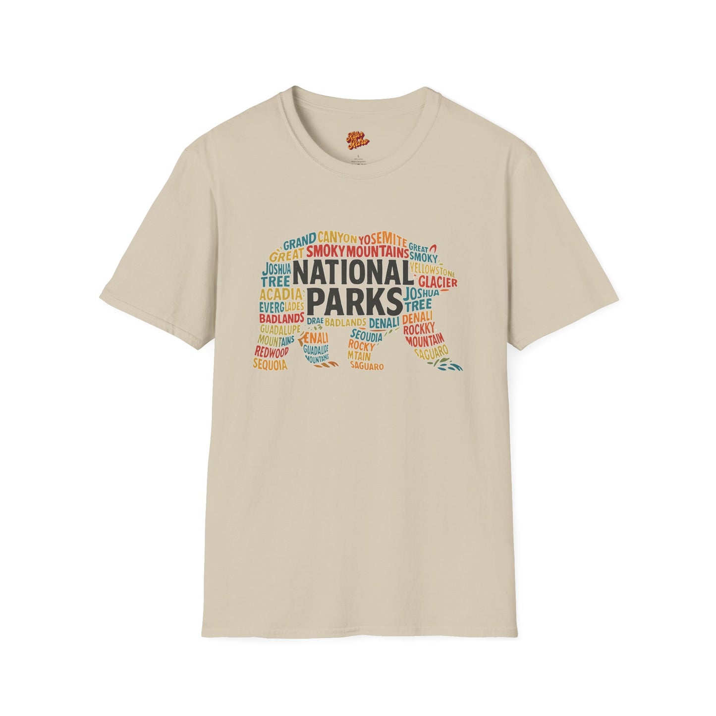 Retro National Parks Bear Graphic T-Shirt - Nature Lover Apparel