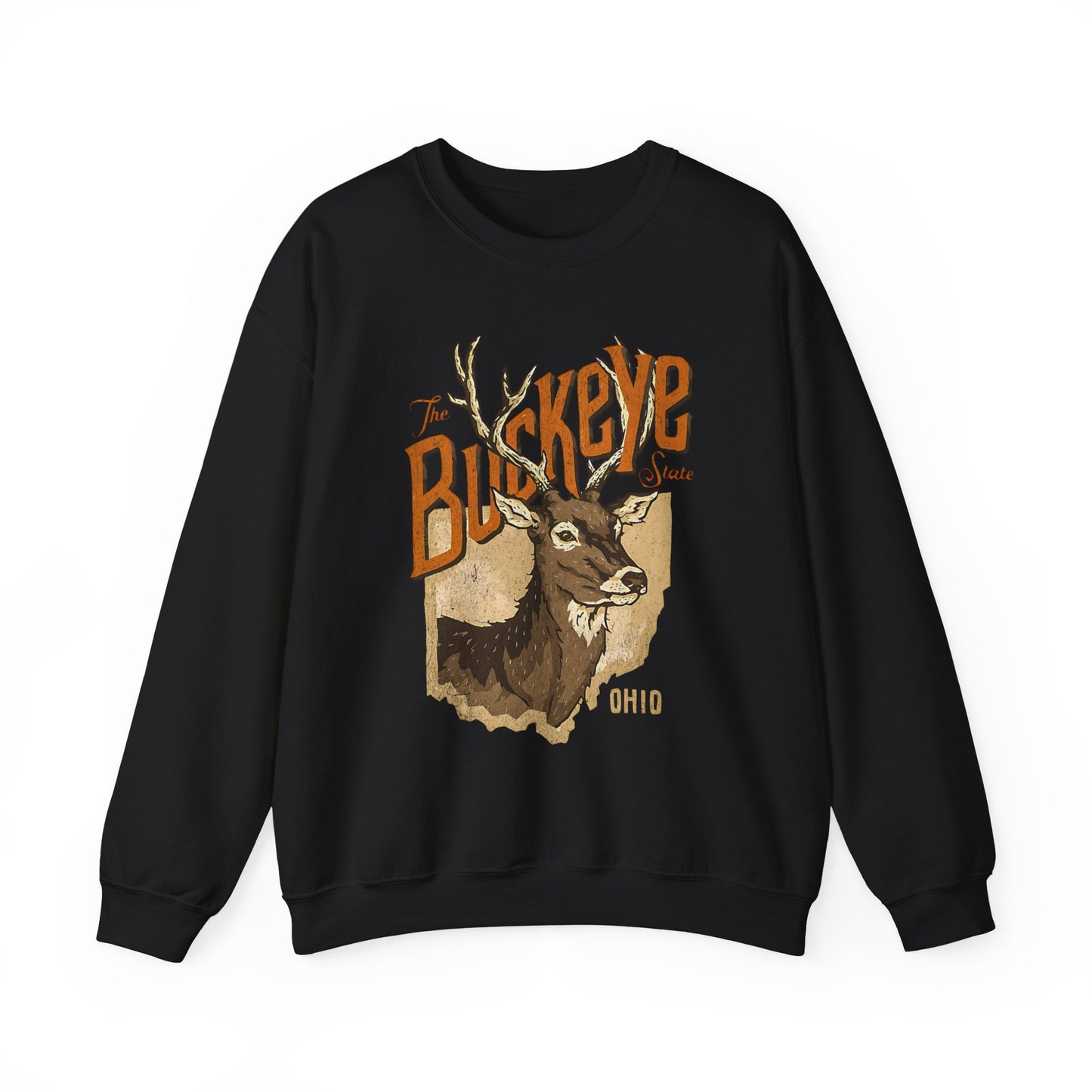 Buckeye State Ohio Crewneck Sweatshirt | Vintage Style Apparel