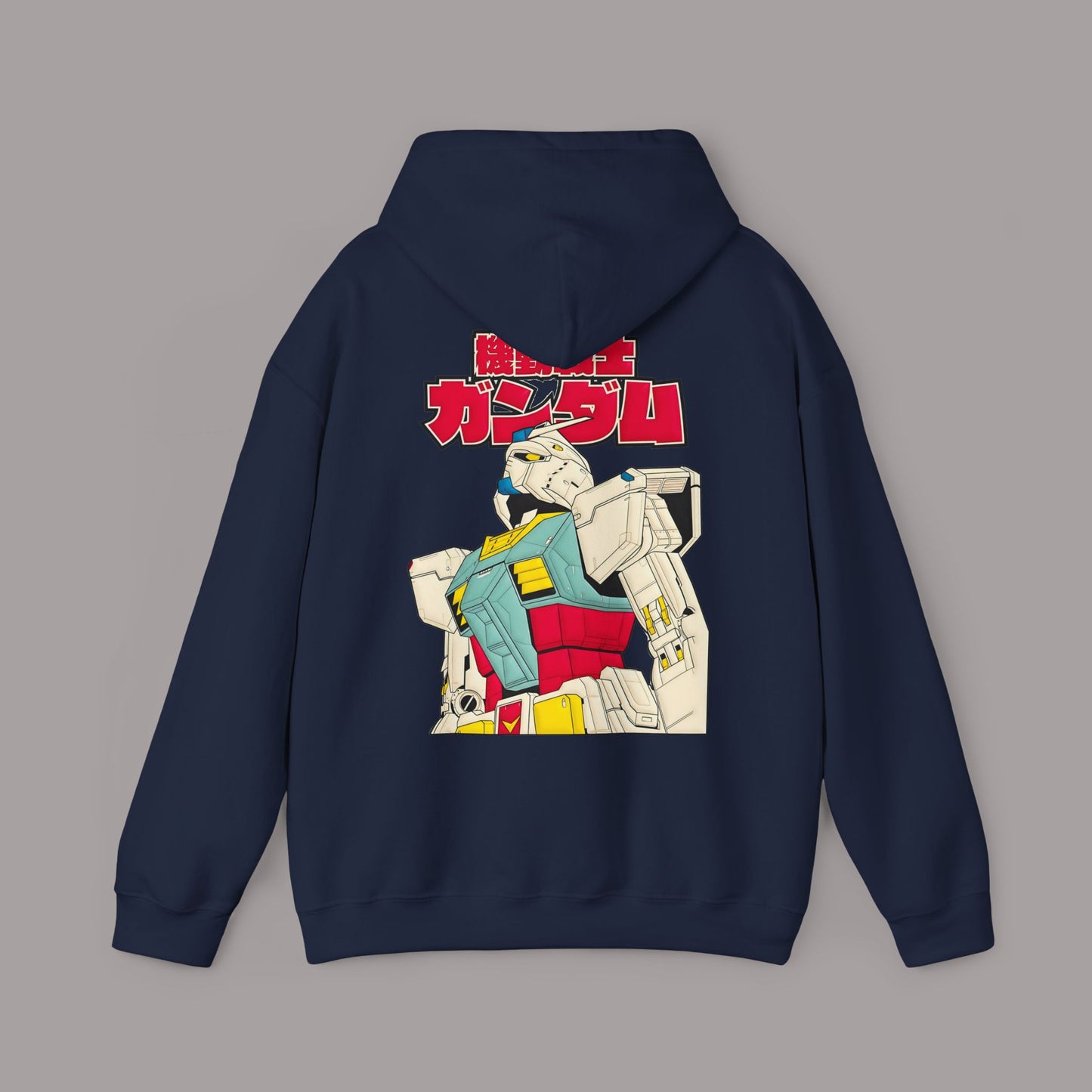 Gundam Vintage Mecha Hoodie — Retro Japanese Robot Graphic Sweatshirt
