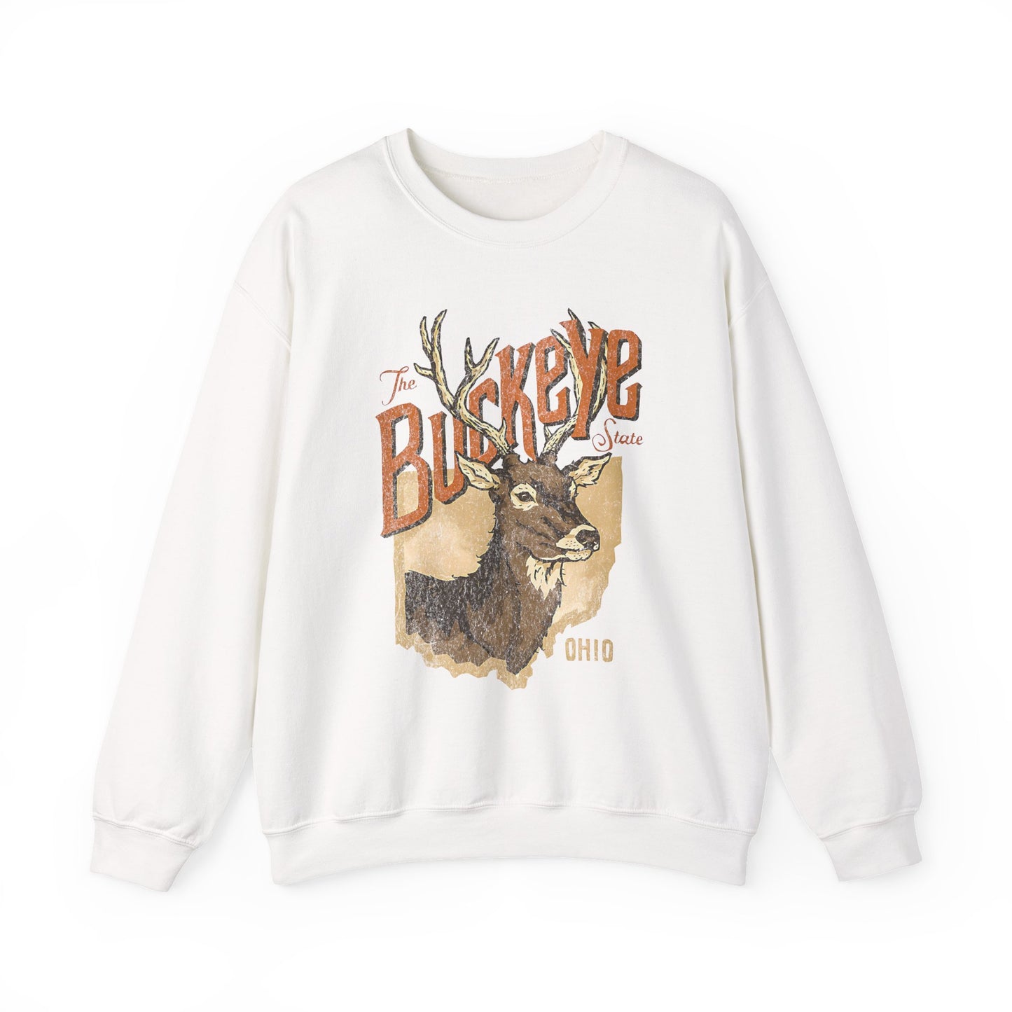 Buckeye State Ohio Crewneck Sweatshirt | Vintage Style Apparel