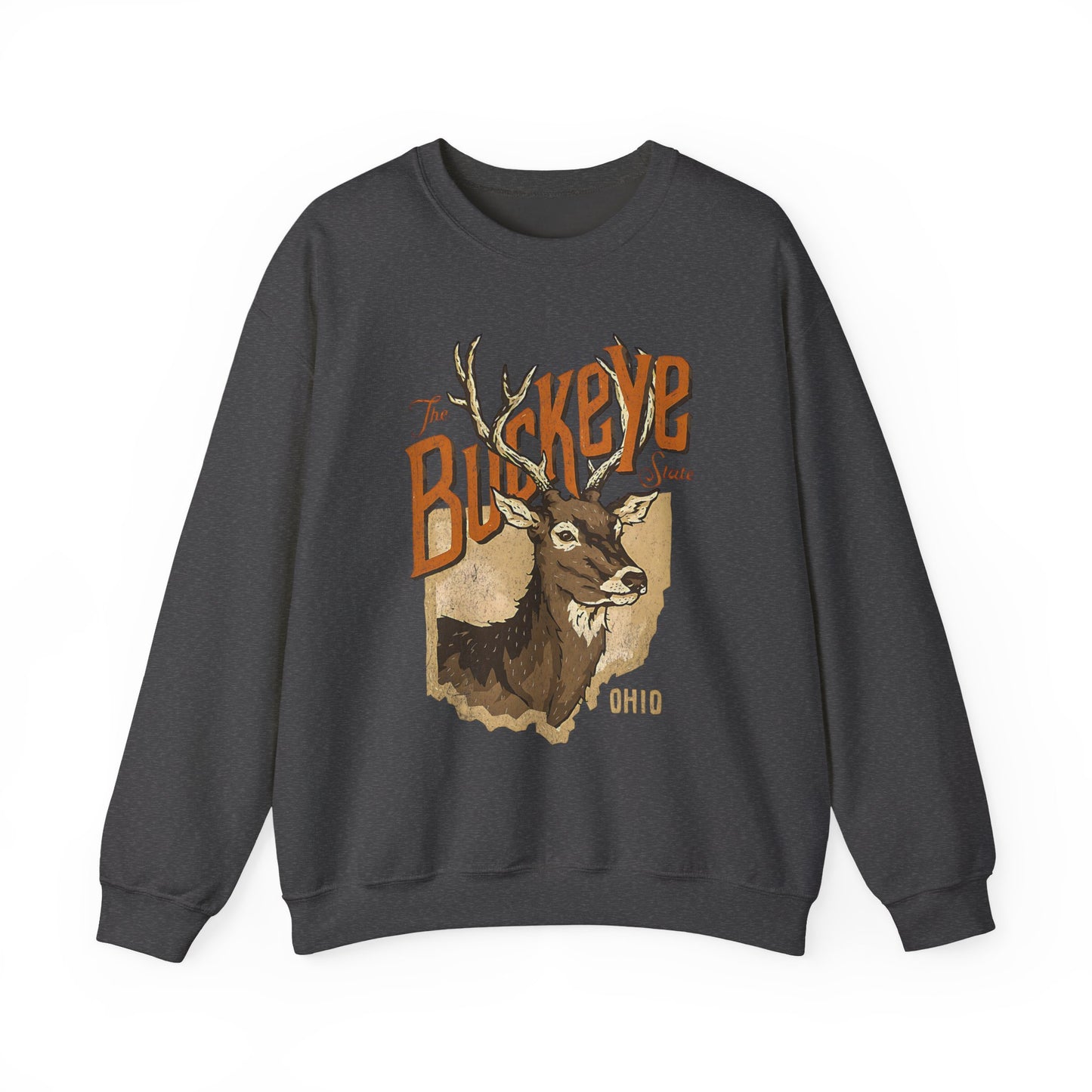Buckeye State Ohio Crewneck Sweatshirt | Vintage Style Apparel