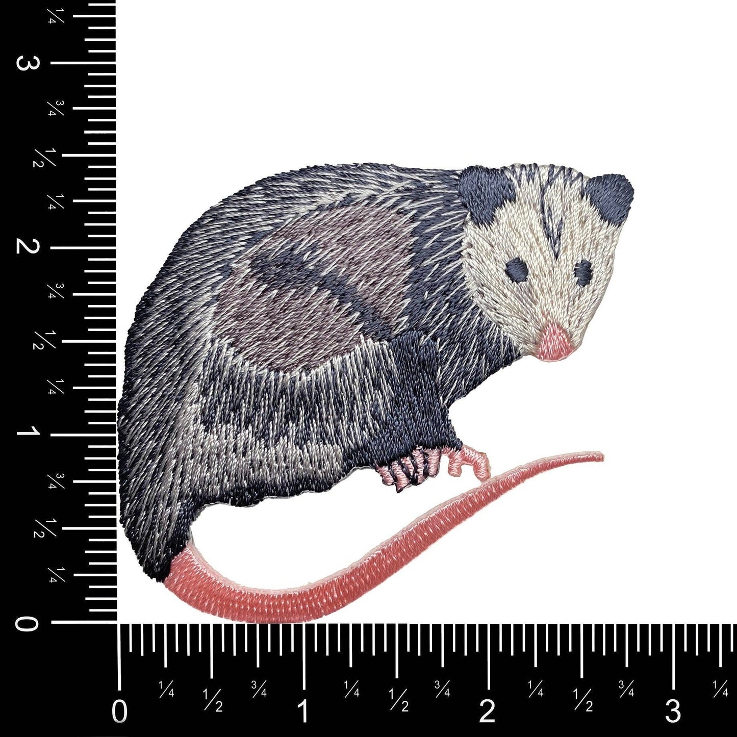 Wholesale Applique - Opossum - North American Marsupial - Embroidered Iron on Patch