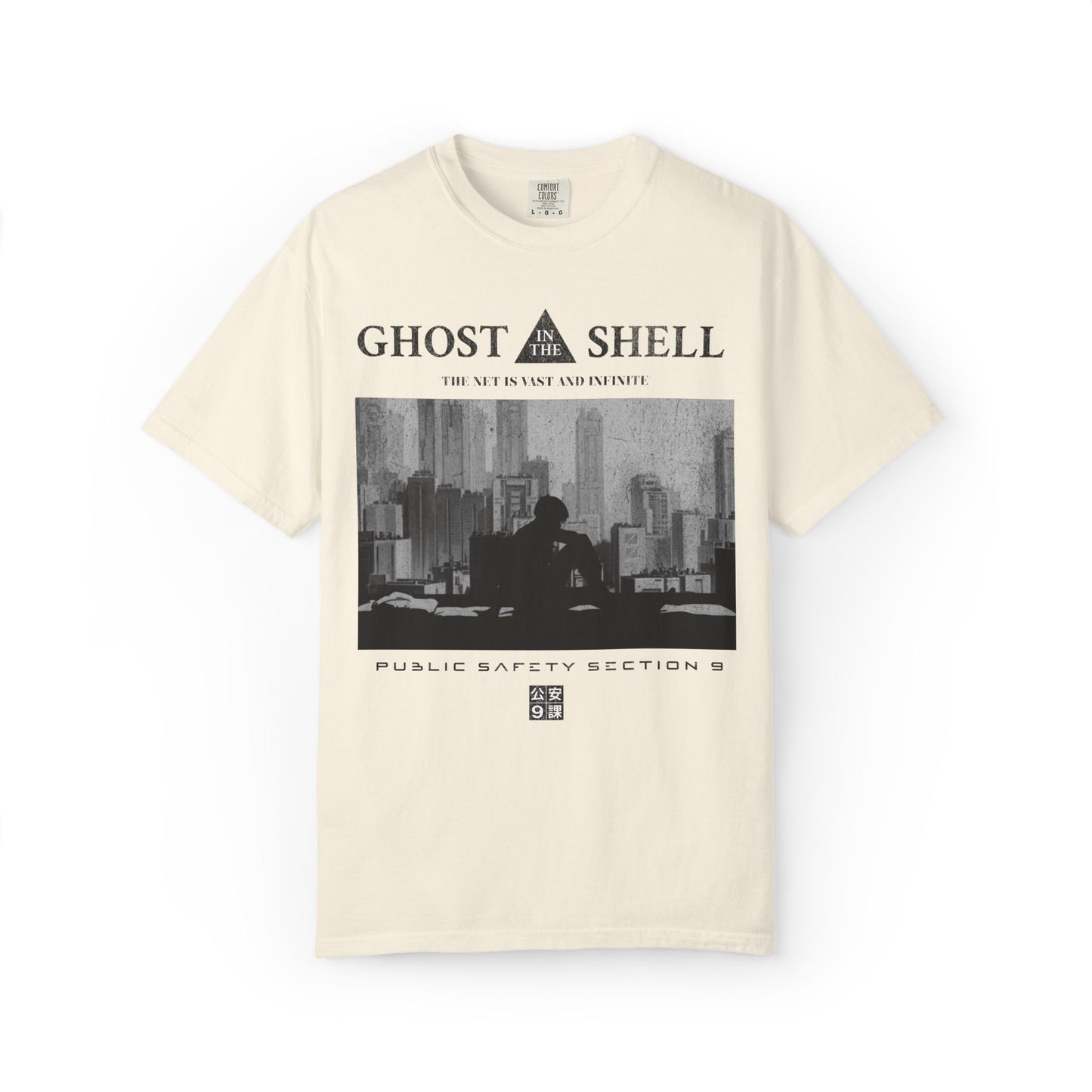 Ghost in The Shell Retro Anime Tee. Vintage Section 9 T-shirt.