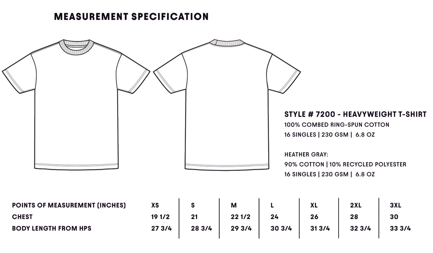 Contemporary Design Oversized Heavy Weight Graphic Tee