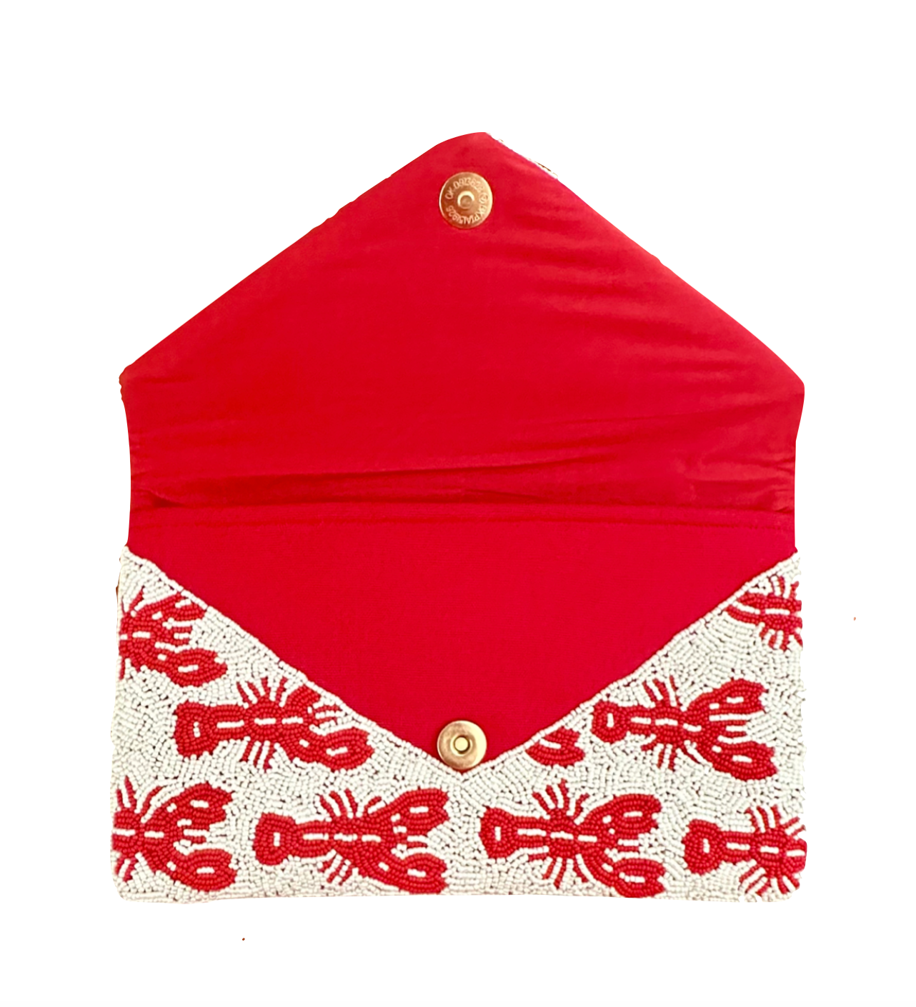Lily Posh - Beaded Lobster Clutch Crossbody Bag Marine Life