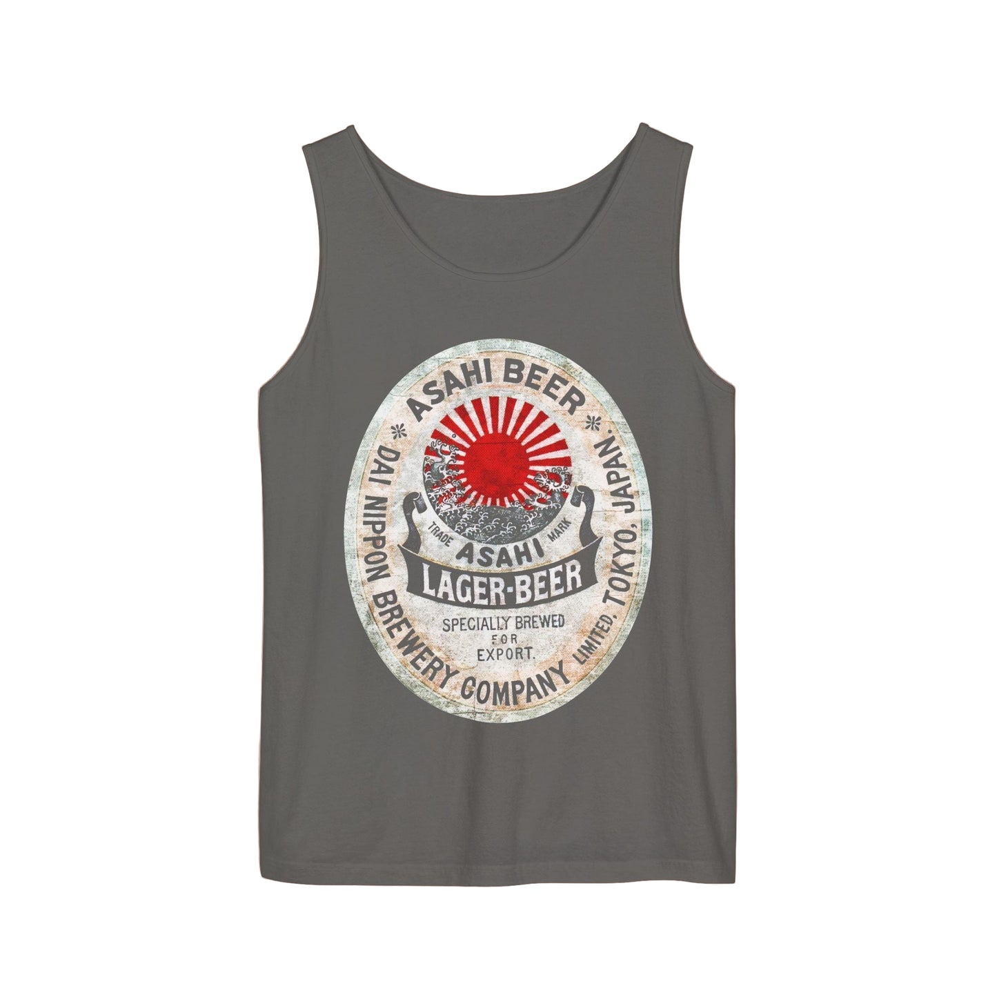 Asahi Vintage Japanese Beer Graphic Tank Top, Unisex Summer Shirt, Festival Wear, Gifts for Beer Lovers, Casual Outdoor Tank, Comfort Colors - KILLER RETRO