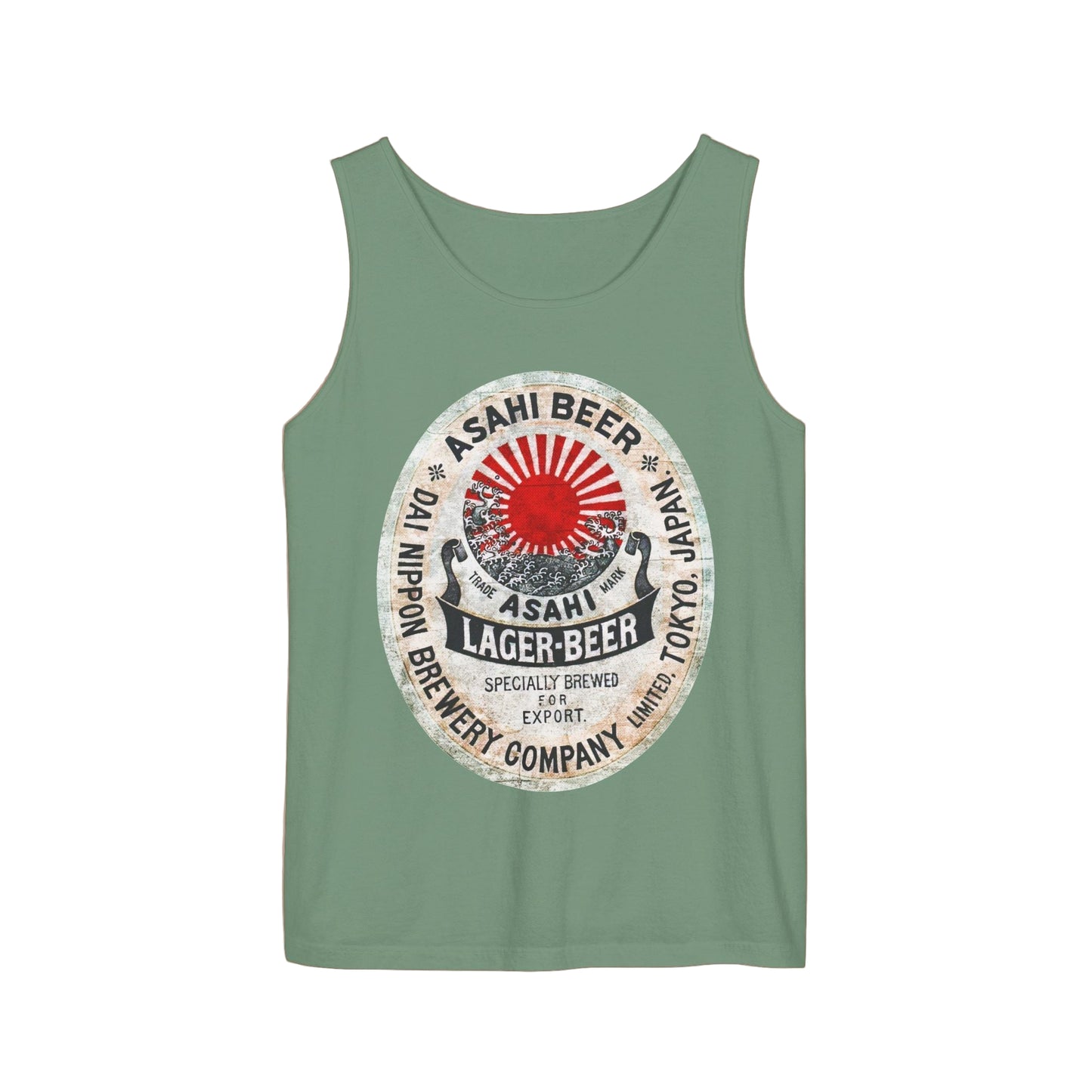 Asahi Vintage Japanese Beer Graphic Tank Top, Unisex Summer Shirt, Festival Wear, Gifts for Beer Lovers, Casual Outdoor Tank, Comfort Colors - KILLER RETRO
