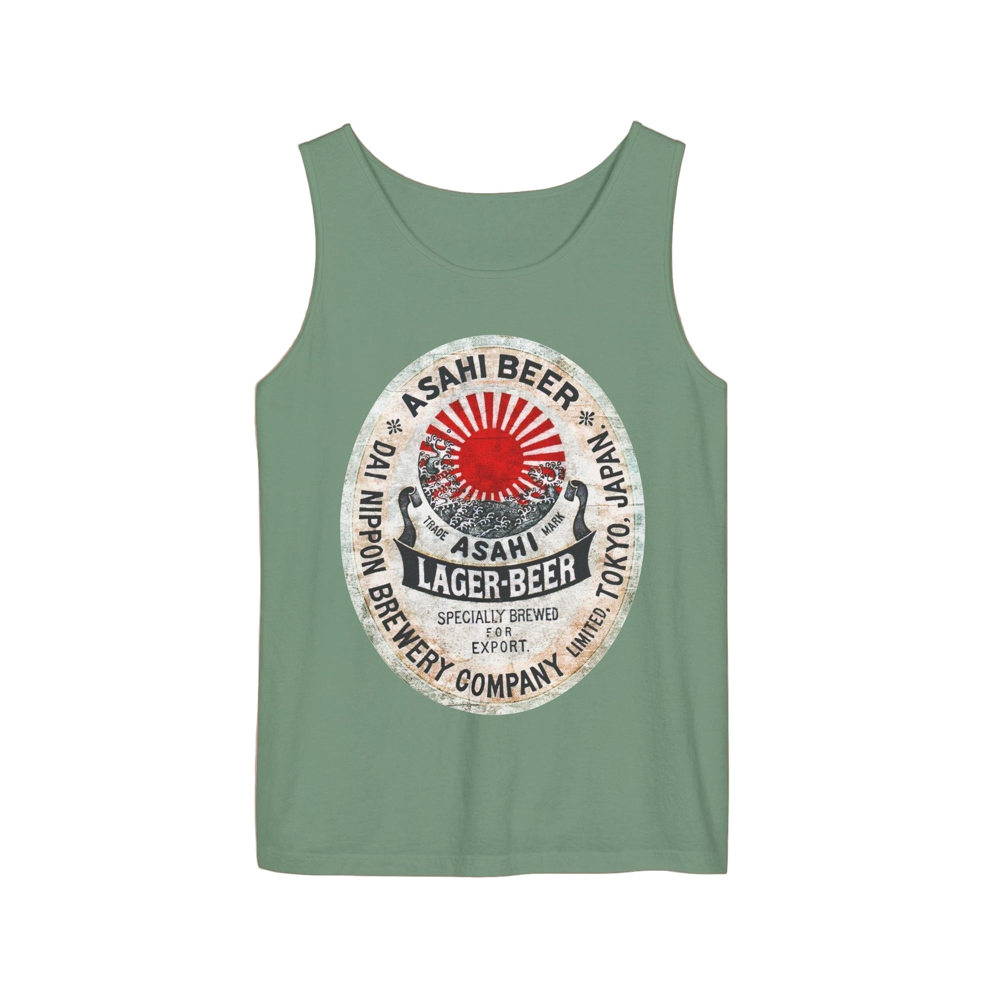 Asahi Vintage Japanese Beer Graphic Tank Top, Unisex Summer Shirt, Festival Wear, Gifts for Beer Lovers, Casual Outdoor Tank, Comfort Colors - KILLER RETRO