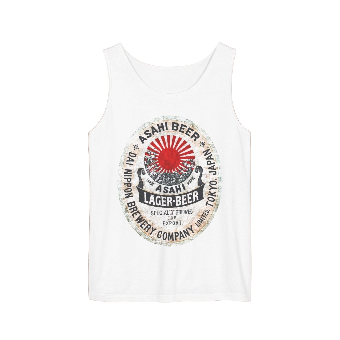 Asahi Vintage Japanese Beer Graphic Tank Top, Unisex Summer Shirt, Festival Wear, Gifts for Beer Lovers, Casual Outdoor Tank, Comfort Colors - KILLER RETRO