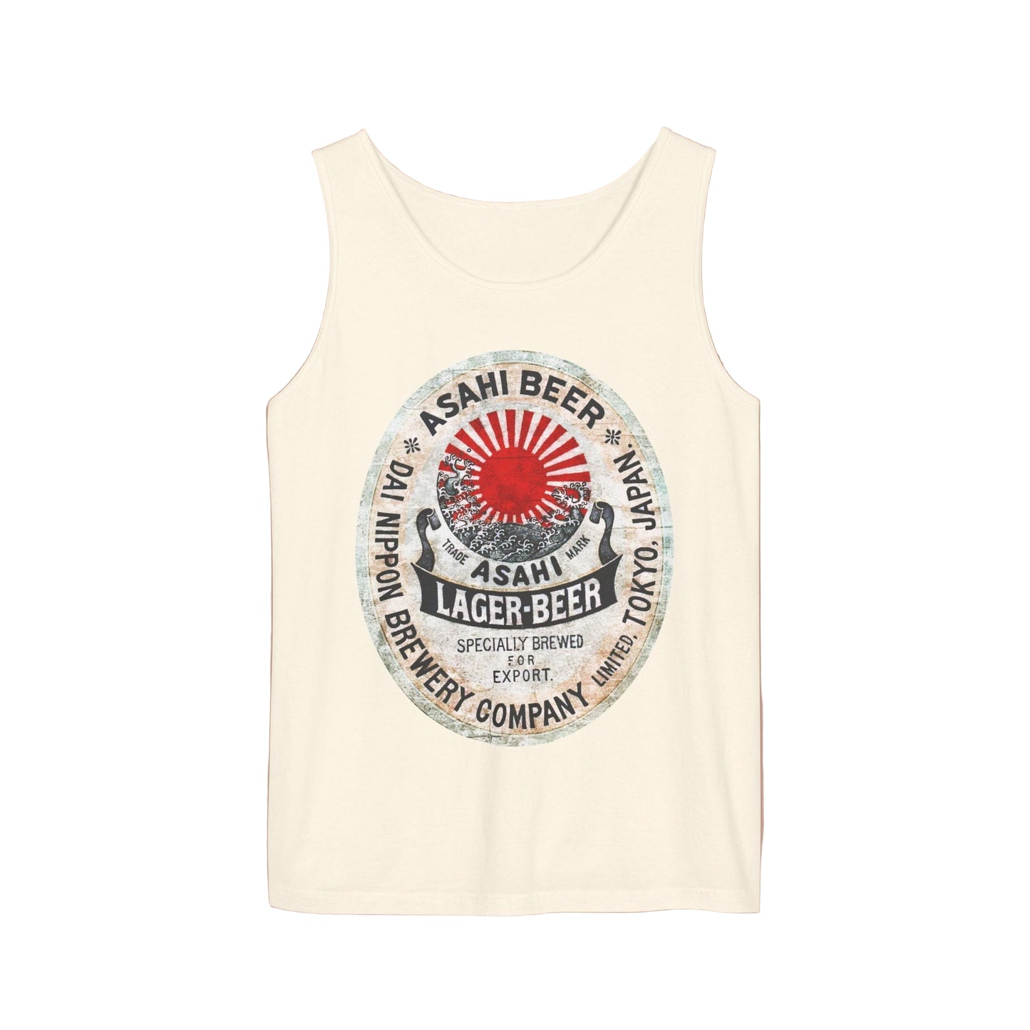 Asahi Vintage Japanese Beer Graphic Tank Top, Unisex Summer Shirt, Festival Wear, Gifts for Beer Lovers, Casual Outdoor Tank, Comfort Colors - KILLER RETRO