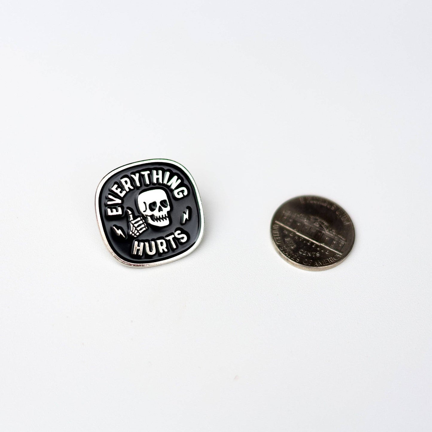Squatchy - Everything Hurts Enamel Pin