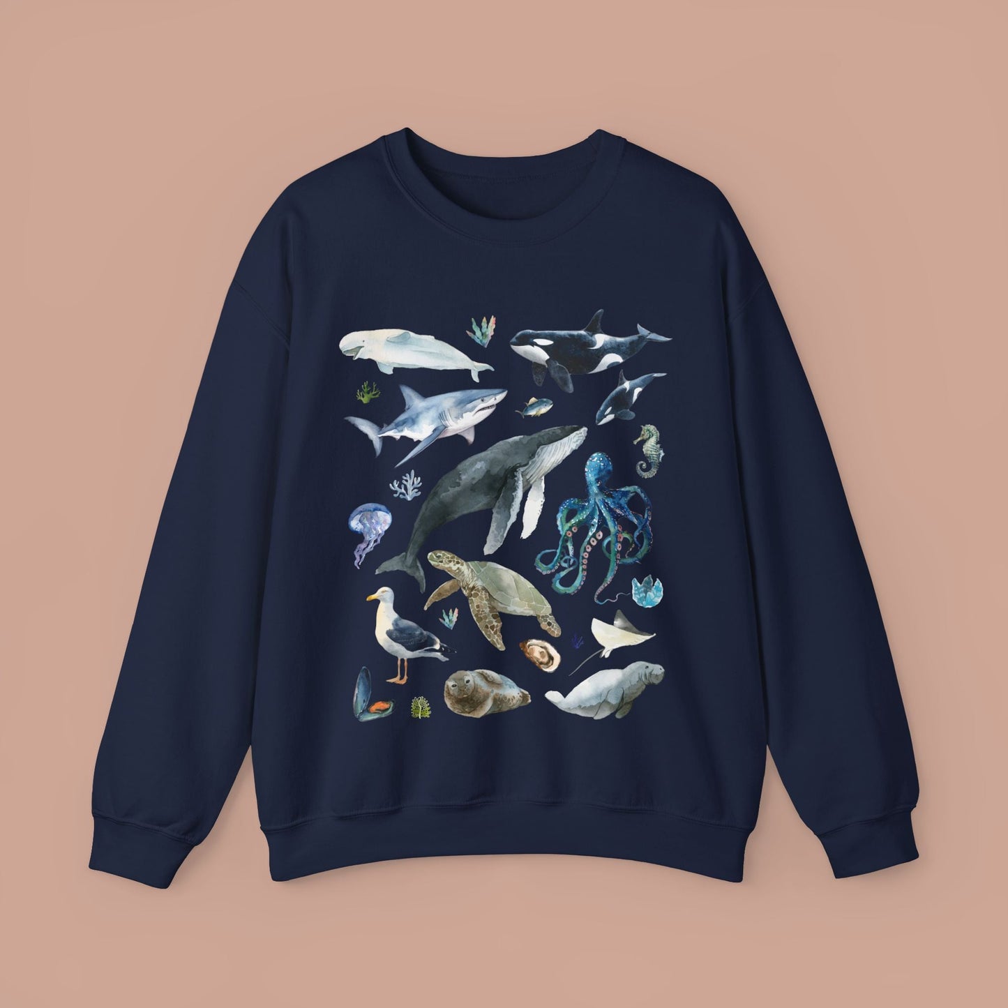 Ocean Animals Sweatshirt - KILLER RETRO
