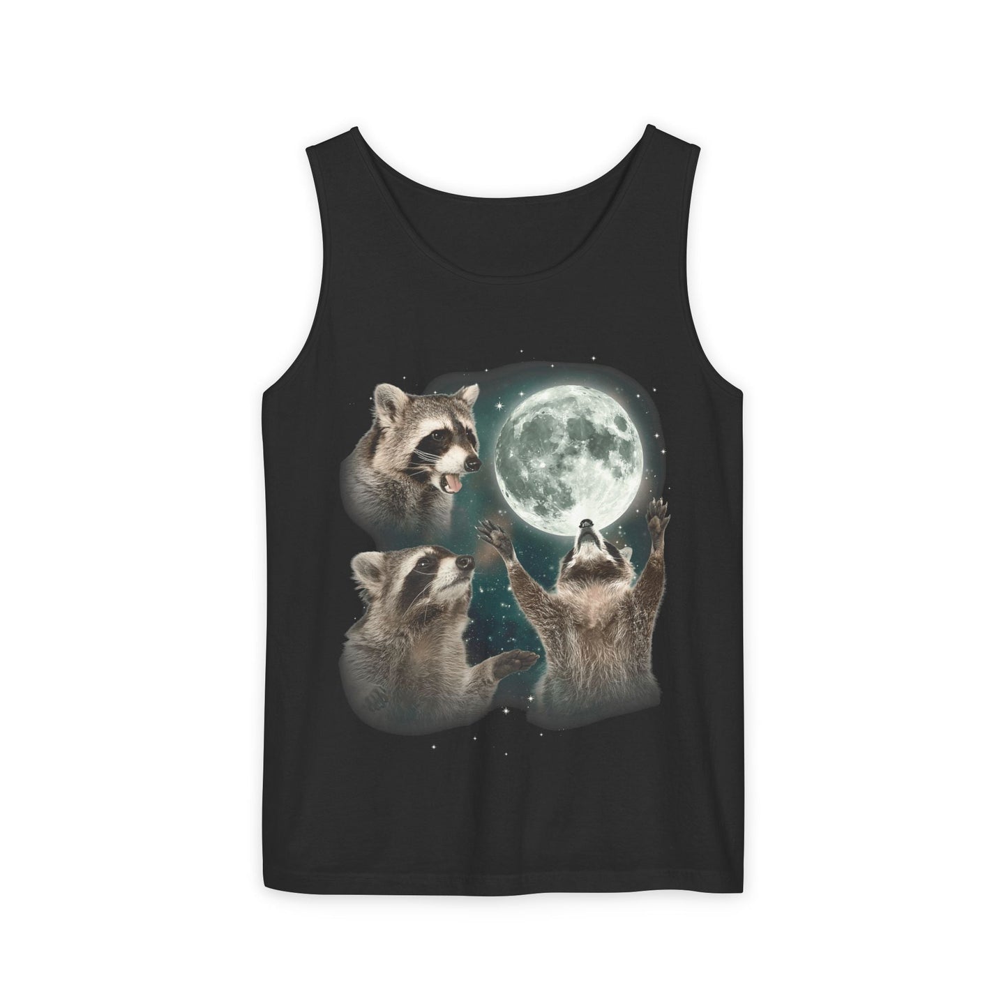 Retro Raccoons and Moon 90's Tank Top - KILLER RETRO