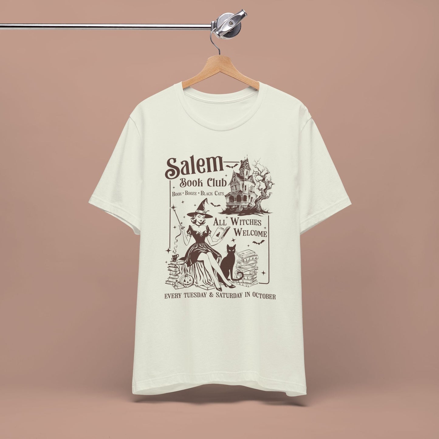 Retro "Salem Book Club" T-shirt - KILLER RETRO