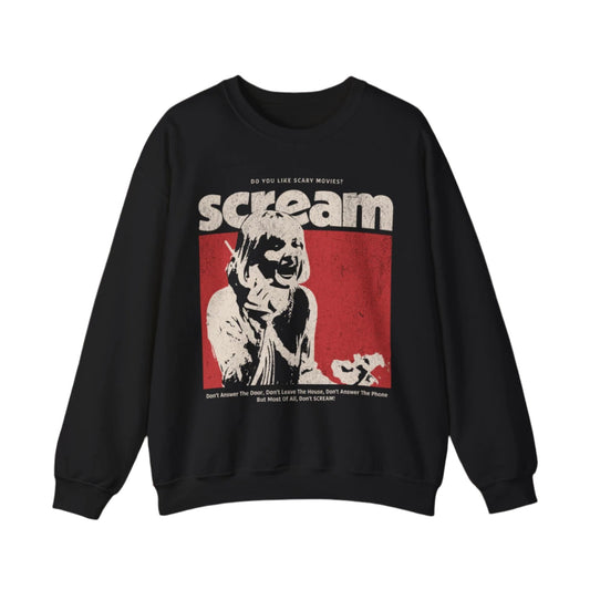 Scream Retro Horror Sweatshirt. - KILLER RETRO