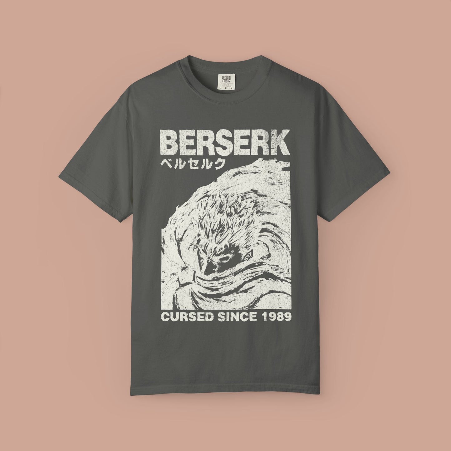Vintage Berserk Manga Anime T-shirt. Unisex Retro Graphic Tee. Washed Oversize Design. Comfort Colors - KILLER RETRO
