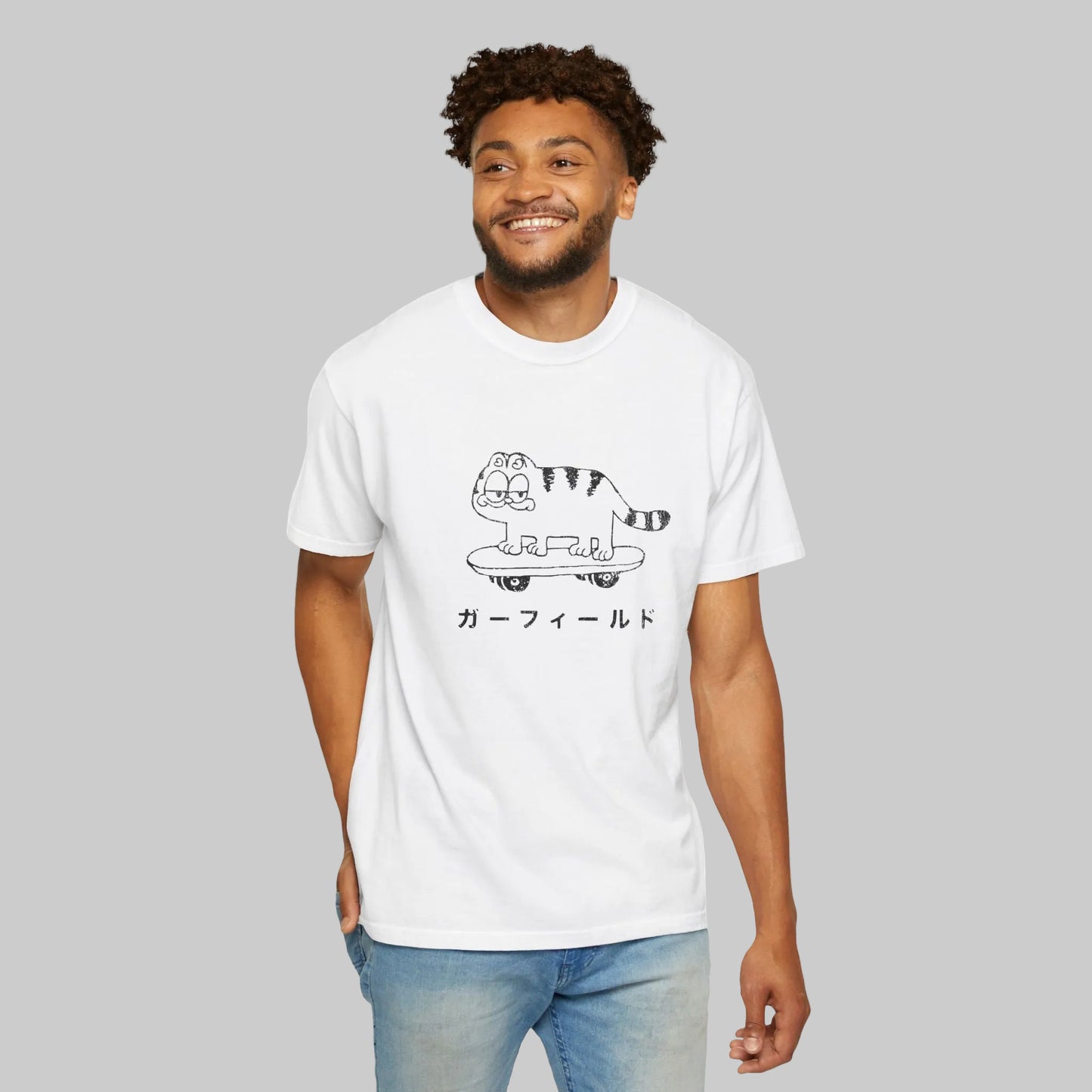 Vintage Garf Cat Japanese Retro Graphic Tee. - KILLER RETRO