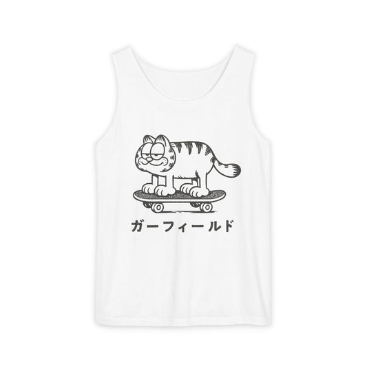 Vintage Garf Cat Japanese Retro Tank Top - KILLER RETRO