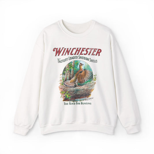 Vintage Rifle Shirt. 70's Winchester Hunting Shotgun Shell Ad Sweatshirt. - KILLER RETRO