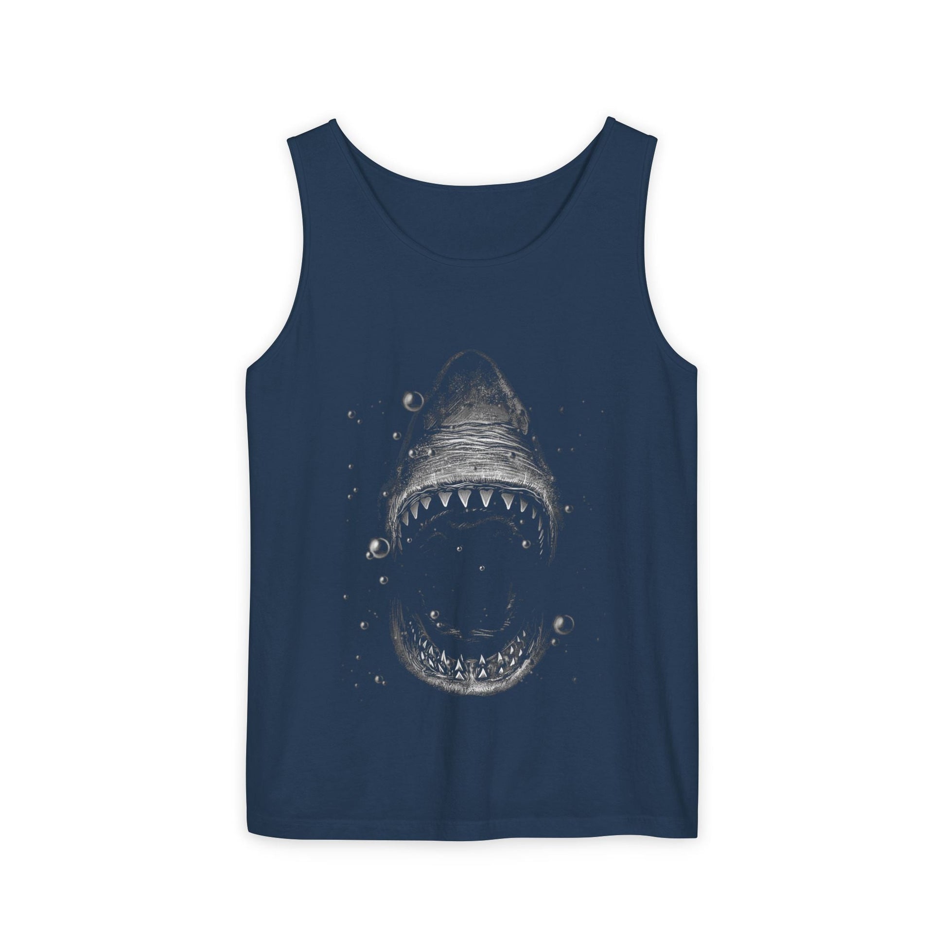 Vintage Shark Washed Tank Top - KILLER RETRO