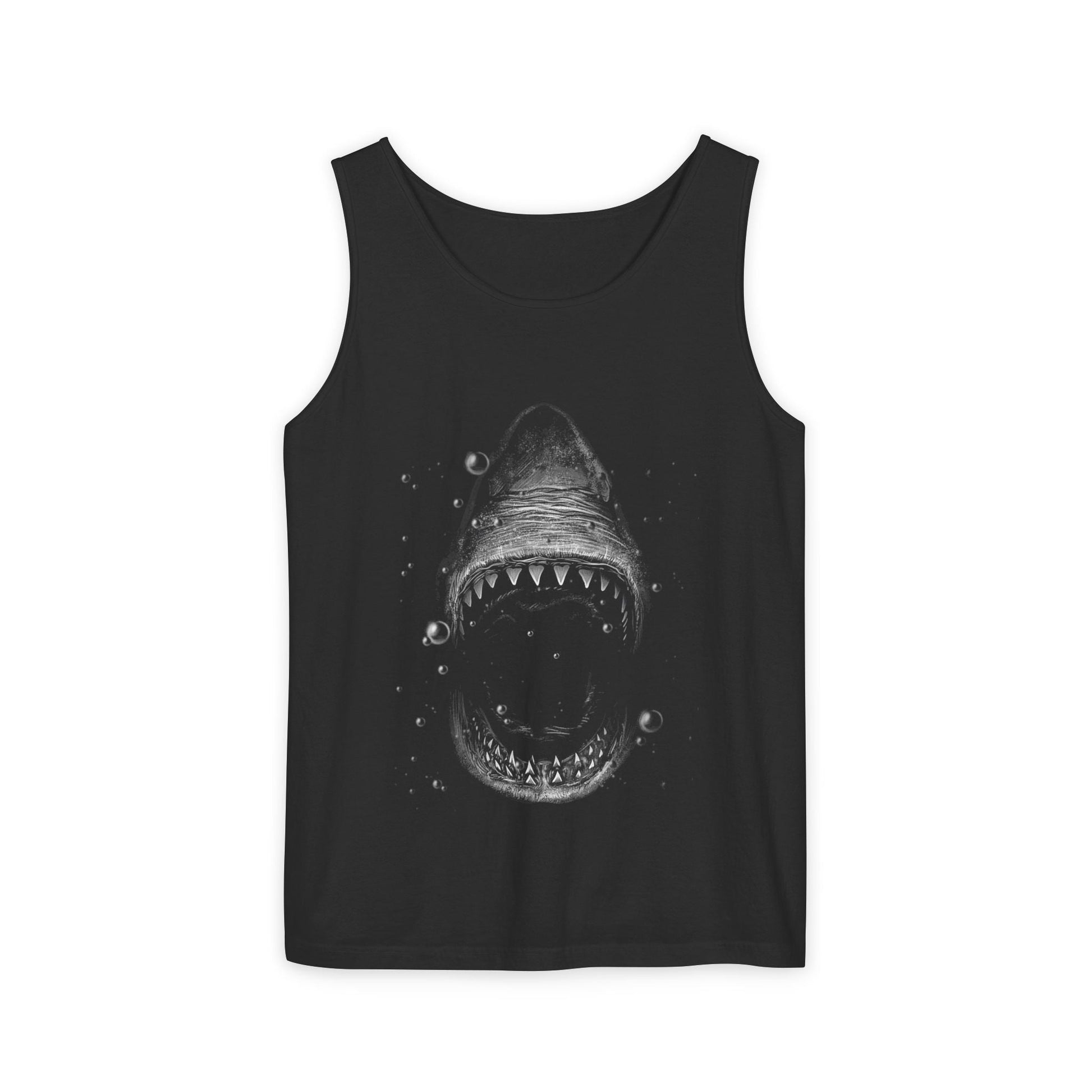 Vintage Shark Washed Tank Top - KILLER RETRO