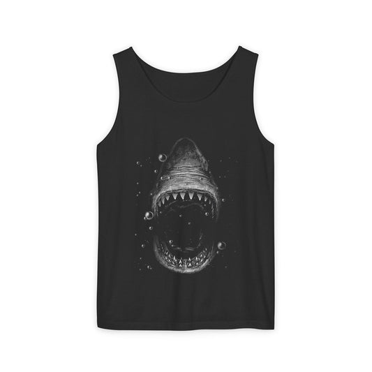 Vintage Shark Washed Tank Top - KILLER RETRO