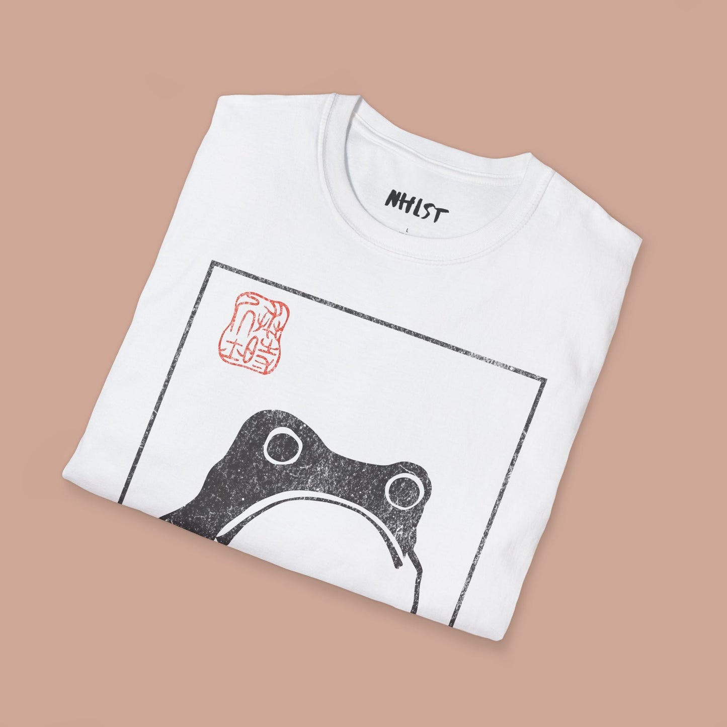 Vintage Unimpressed Grump Frog T-shirt. Unisex Japanese Art Tee. Frog Lover Shirt. - KILLER RETRO