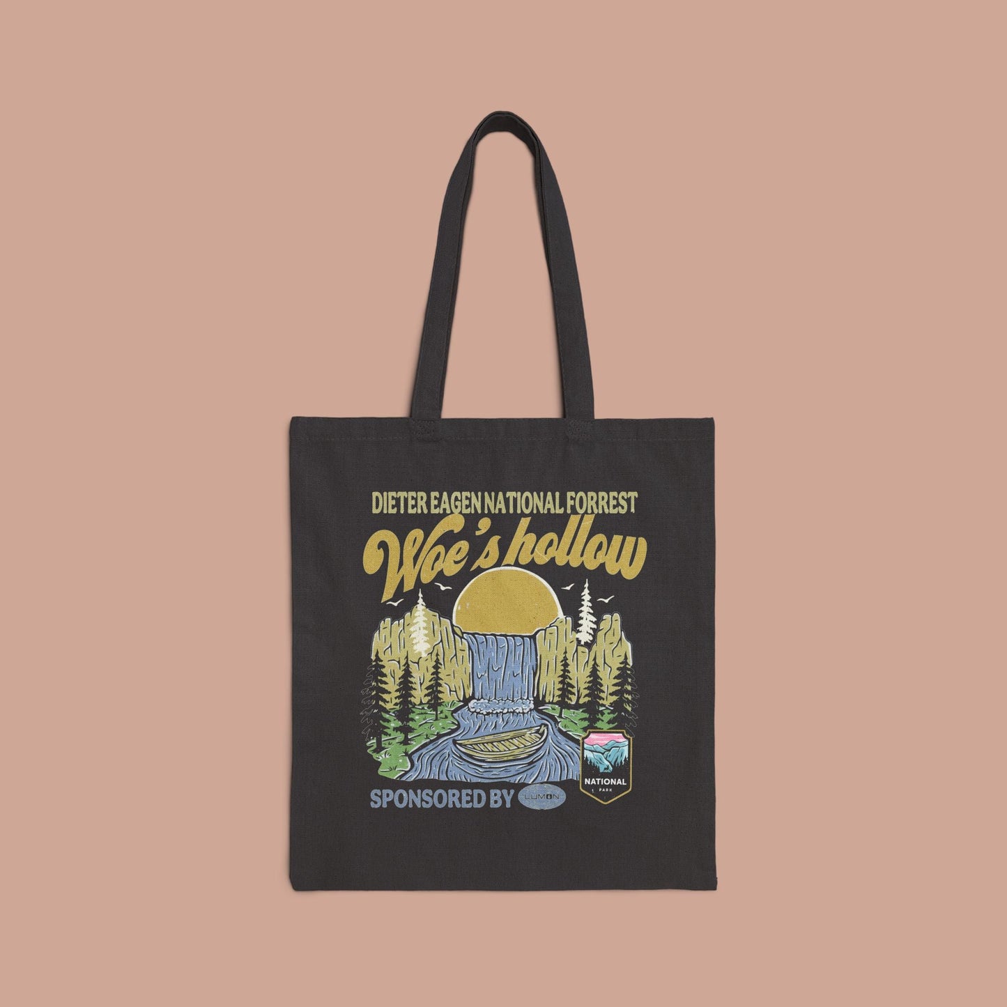 Woe's Hollow Severance Tote Bag, Eco - Friendly Shopping Tote, Beach Bag, Gift for Severance Fans, Travel Bag - KILLER RETRO