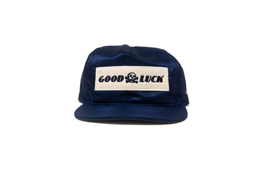 Good Luck Satin Snapback - Navy