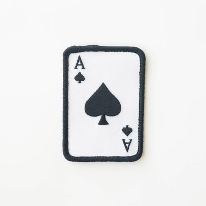 Union Made - Ace of Spades Embroidered Iron on Patch