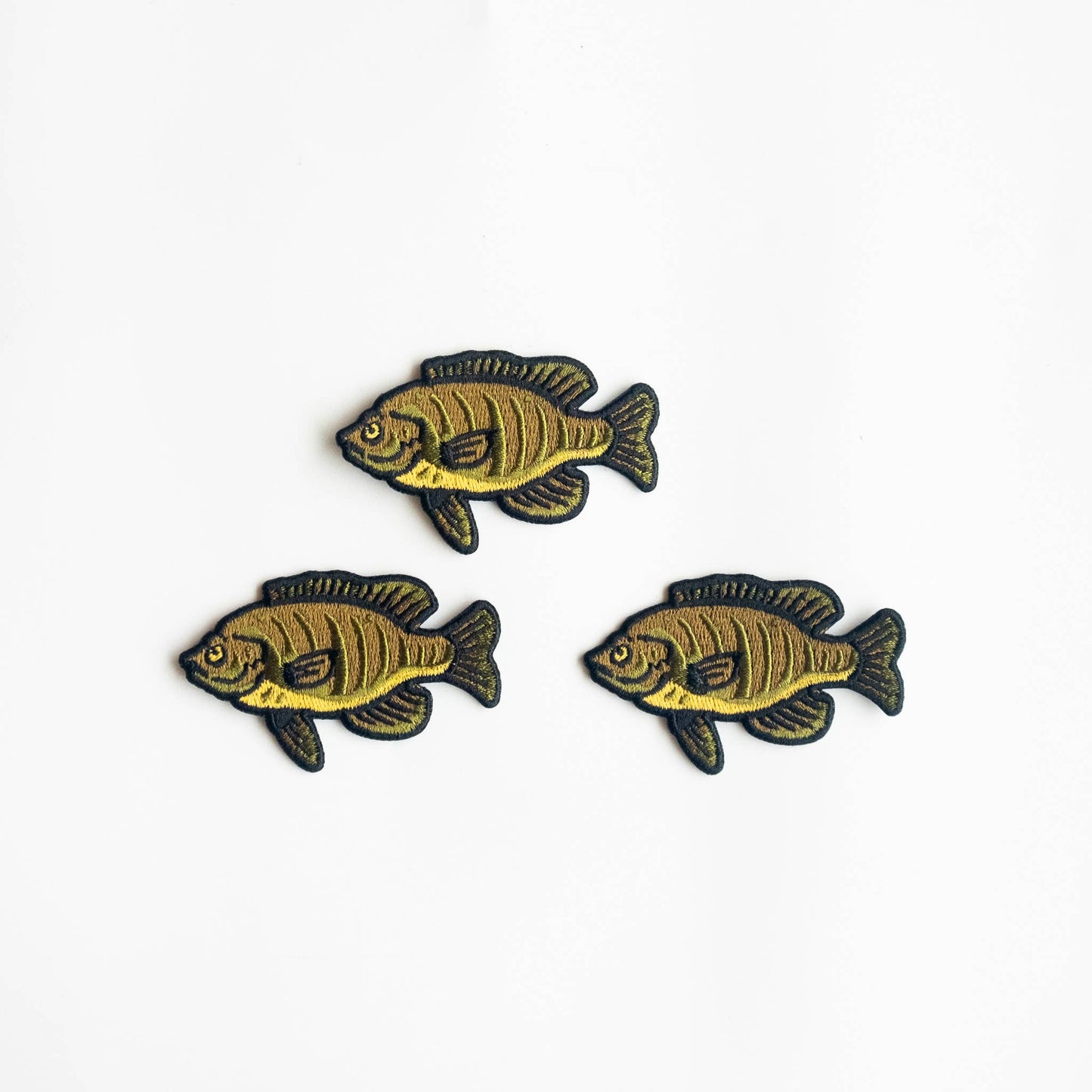 Union Made - Bluegill Fish Embroidered Iron on Patch