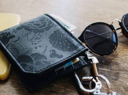 backerton - Praying Skeleton - Printmaker Leather Wallet