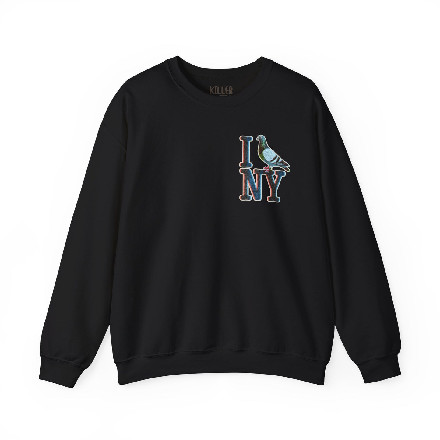 I (Pigeon) NY Crewneck Sweatshirt — Cute NYC Pigeon Graphic