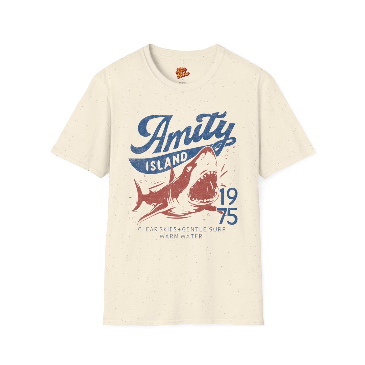Jaws Inspired Amity Island Shark Surf T-Shirt