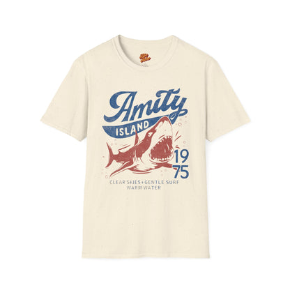 Jaws Inspired Amity Island Shark Surf T-Shirt