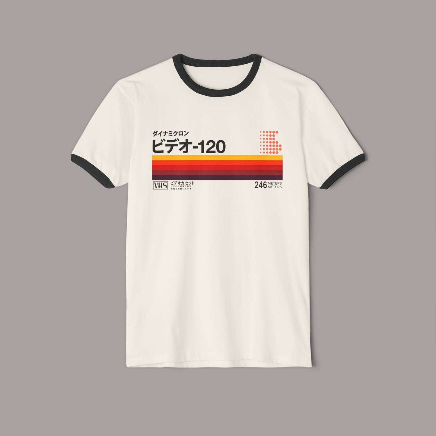 Retro Japanese VHS Tape 80's Ringer T-Shirt