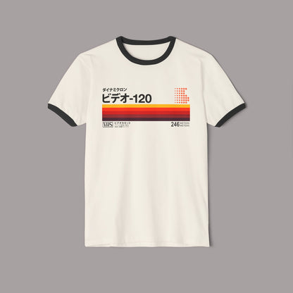Retro Japanese VHS Tape 80's Ringer T-Shirt